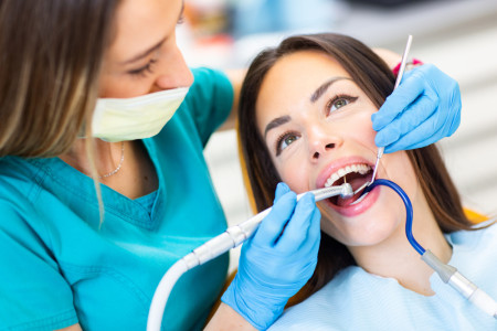 local dentist curing oral cavity