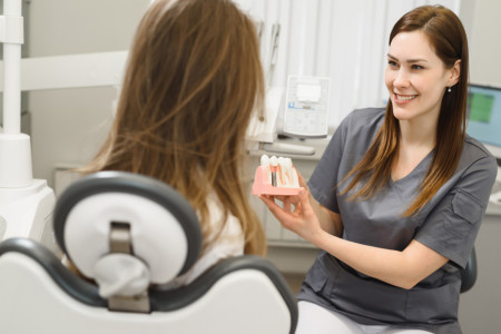 model of a dental implant