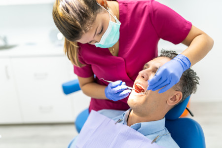 Dentist Doing a Check Up