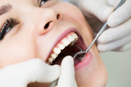 oral checkup at the dentist
