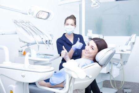 patient having dental treatment