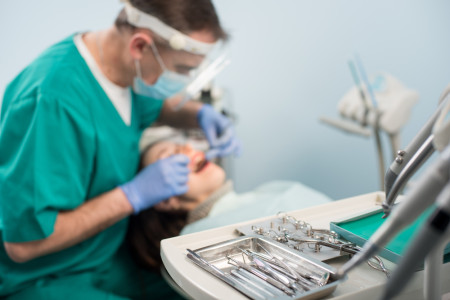 patient in dental office