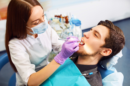 during a dental procedure