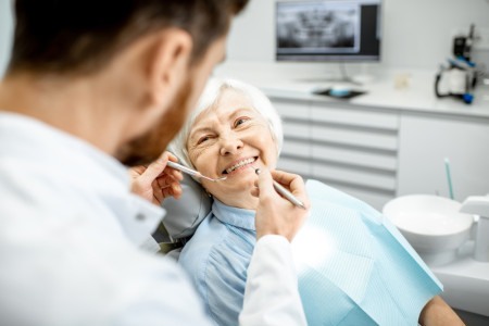 medical examination in dental clinic